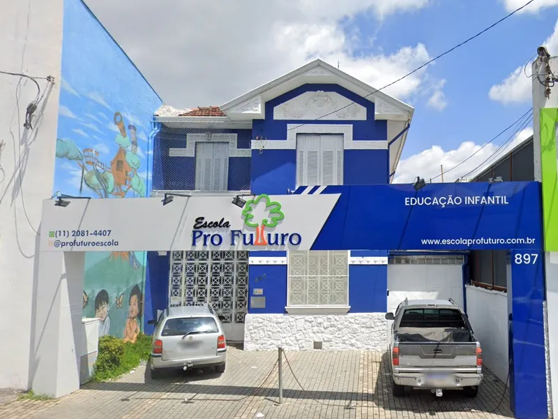 Fachada da Escola Pró Futuro, no Belenzinho, São Paulo